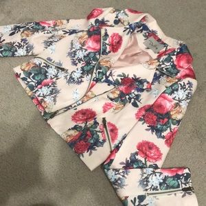 Floral Bomber Jacket
